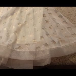 Christian Siriano, 18, window pane medi skirt.